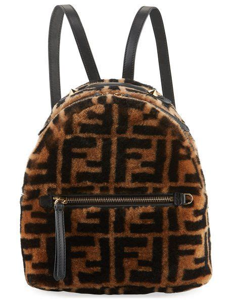 fendi sheepskin backpack